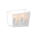WALL MOUNTED 2ΧΕ27 METAL WHITE ASSYMETRIC 30Χ15,5ΧΗ20CM PISSARO OD61022WW