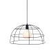 PENDANT 1XE27 METALIC GRID BLACK Φ50ΧΗ120CM PROMETHEUS OD543650