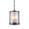 NETTO PENDANT 2XE27 METALBLACK +WHITE NET Φ16ΧΗ90CM OD61052