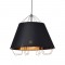 NETTO PENDANT 1XE27 METAL SILVER+BLACK/GOLD SHADE Φ47ΧH120CM OD8003BG