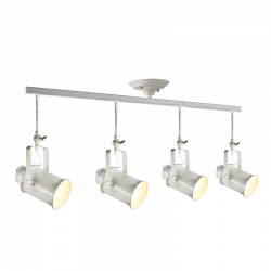 PHASING OUT CEILING 4XE27 METAL WHITE GOLD PATINΑ 17X105XH38CM POMPEII OD61014AW