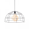 PENDANT 1XE27 METALIC GRID BLACK Φ40ΧΗ120CM PROMETHEUS OD543640