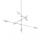 PENDANT 7XE27 METAL WHITE Φ80ΧΗ130CM LUTHER OD680107WH
