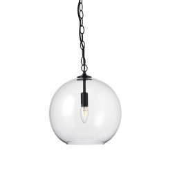 PENDANT L/F 1XE14 GLASS + METAL BLACK Φ30ΧΗ110CM NESTOR OD90511P