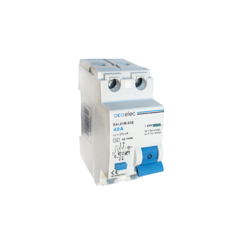 RCCB 2x40A 300mA 2M AC-TYPE DY02030012