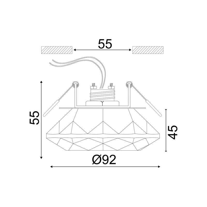 SPOT G4 GLASS ROUND MORIA SD8016T4G4 SPOT G4 GLASS ROUND MORIA SD8016T4G4