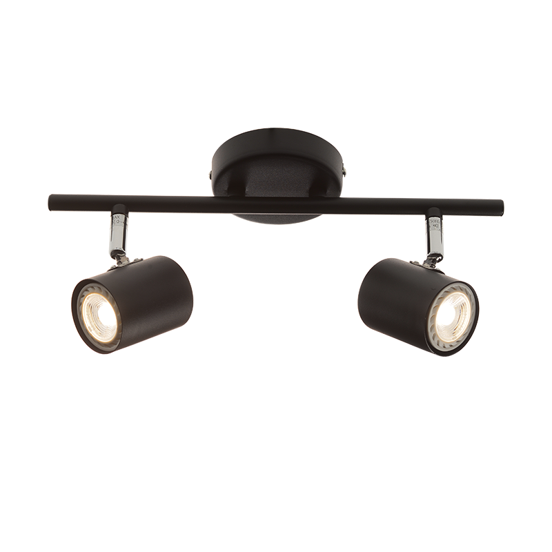 SPOT ΙI BLACK MATT 2ΧGU10 ORFEAS SUH1892TB