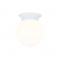 WALL MOUNTED 1ΧΕ27 WHITE GLASS + WHITE METAL Φ15ΧΗ17CM CAPRI SU0608WW