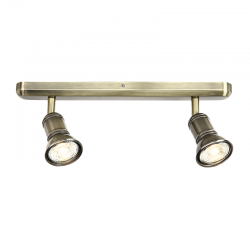 WALL MOUNTED 2ΧGU10 BRONZE METAL 3X6,2X14CM BRULEE SU282PBR