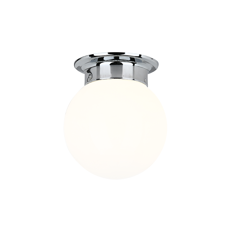 WALL MOUNTED 1ΧΕ27 WHITE GLASS + CHROME METAL Φ15ΧΗ17CM CAPRI SU0608WC WALL MOUNTED 1ΧΕ27 WHITE GLASS + CHROME METAL Φ15ΧΗ17CM CAPRI SU0608WC