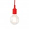 NETTO SILICON LAMPHOLDER 1Μ RED CABLE1ΧΕ27 SUTP102R