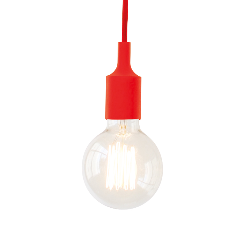 NETTO SILICON LAMPHOLDER 1Μ RED CABLE1ΧΕ27 SUTP102R