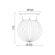 WALL MOUNTED 1ΧΕ27 CLEAR STRIPED GLASS + BRONZE METAL Φ15ΧΗ17CM CAPRI SU0607CB