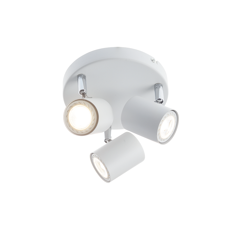 SPOTLIGHT III ROSET WHITE MATT 3ΧGU10 ORFEAS SUH1893PW SPOTLIGHT III ROSET WHITE MATT 3ΧGU10 ORFEAS SUH1893PW