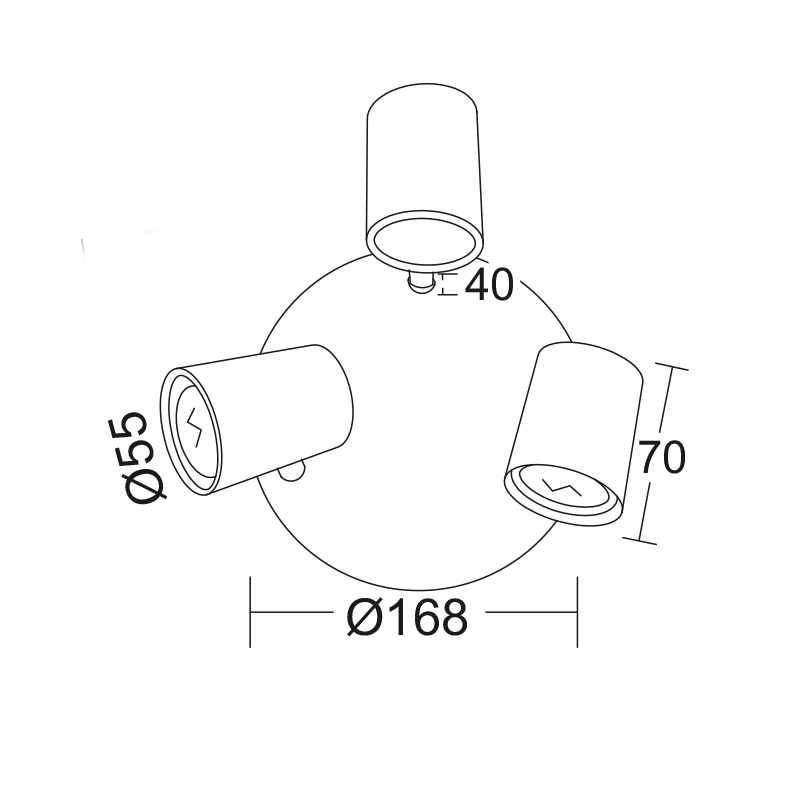 SPOTLIGHT III ROSET WHITE MATT 3ΧGU10 ORFEAS SUH1893PW SPOTLIGHT III ROSET WHITE MATT 3ΧGU10 ORFEAS SUH1893PW
