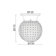 WALL MOUNTED 1ΧΕ27 CLEAR CRYSTALISE GLASS + BRONZE METAL Φ15ΧΗ17CM CAPRI SU0606CB WALL MOUNTED 1ΧΕ27 CLEAR CRYSTALISE GLASS + BRONZE METAL Φ15ΧΗ17CM CAPRI SU0606CB
