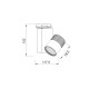 WHITE LED TRACK LIGHT 15W 4000K 2WIRES 36° 1150LM 230V Ra80 BIENAL1540W2 WHITE LED TRACK LIGHT 15W 4000K 2WIRES 36° 1150LM 230V Ra80 BIENAL1540W2