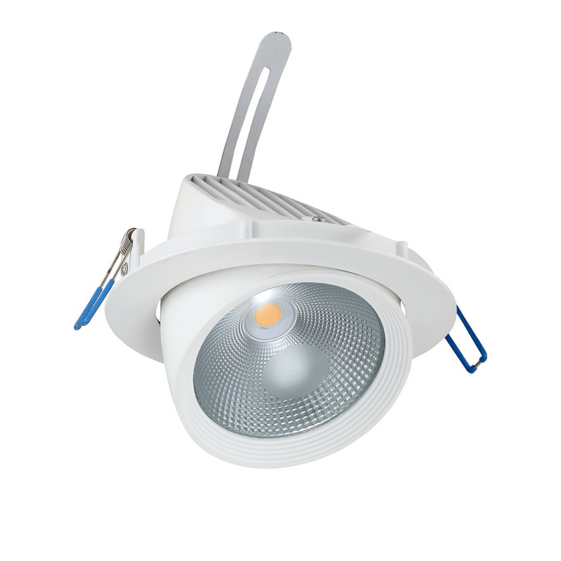 WHITE LED RECESSED MOVABLE LIGHT 20W 4000K 60° 1550LM 230V Ra80 LINO2040 WHITE LED RECESSED MOVABLE LIGHT 20W 4000K 60° 1550LM 230V Ra80 LINO2040