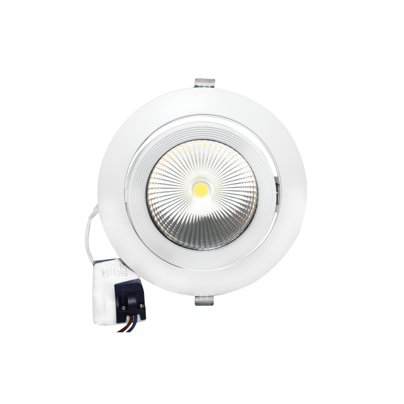WHITE LED RECESSED MOVABLE LUMINAIRE 30W 3000K 60° 2400LM 230V Ra80 LINO3030 WHITE LED RECESSED MOVABLE LUMINAIRE 30W 3000K 60° 2400LM 230V Ra80 LINO3030