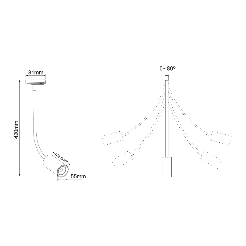 WHITE LED TRACK LIGHT 10W 4000K 2WIRES 24° 900LM 230V Ra80 OLIV1040W2 WHITE LED TRACK LIGHT 10W 4000K 2WIRES 24° 900LM 230V Ra80 OLIV1040W2