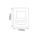 Wall lamp E27 WL7 AC.045XFWL7