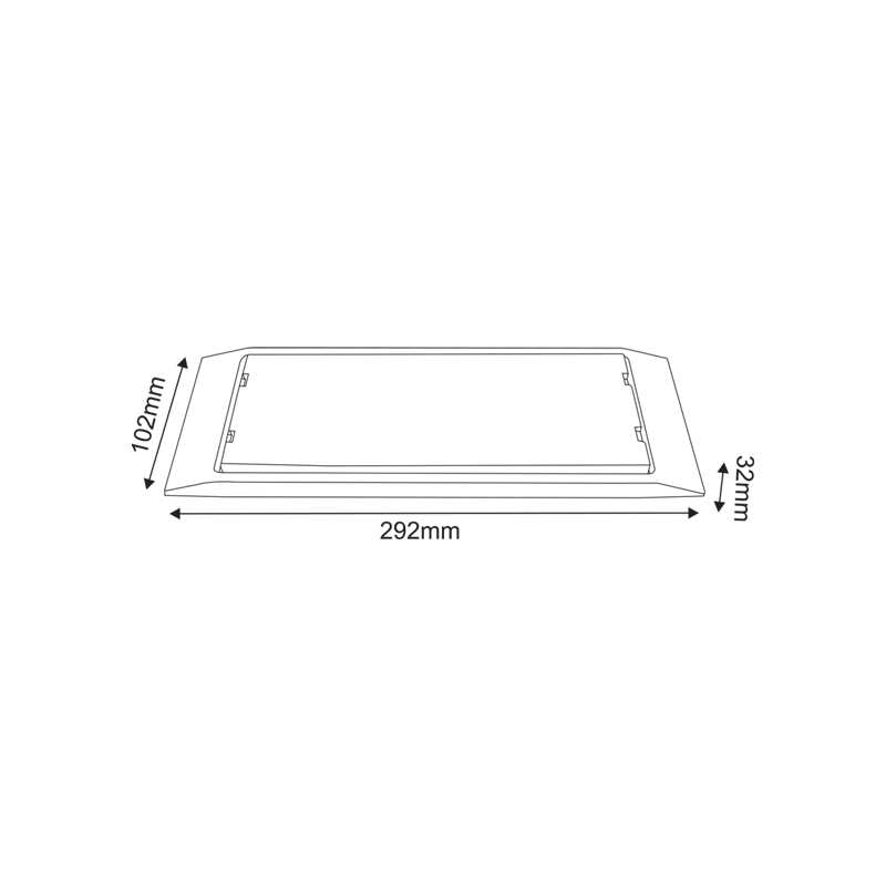 MAINTAINED EMERGENCY LED SMD LUMINAIRE 4W 3HRS 300LM 4000K 230V IP65 MAZOR440 MAINTAINED EMERGENCY LED SMD LUMINAIRE 4W 3HRS 300LM 4000K 230V IP65 MAZOR440