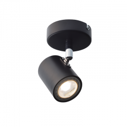 SPOTLIGHT Ι BLACK MATT 1ΧGU10 ORFEAS SUH1891PB