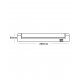 WALL LAMP EMPTY WITH SWITCH FOR LED LAMP S14D 7W 300mm FIXTS14D300