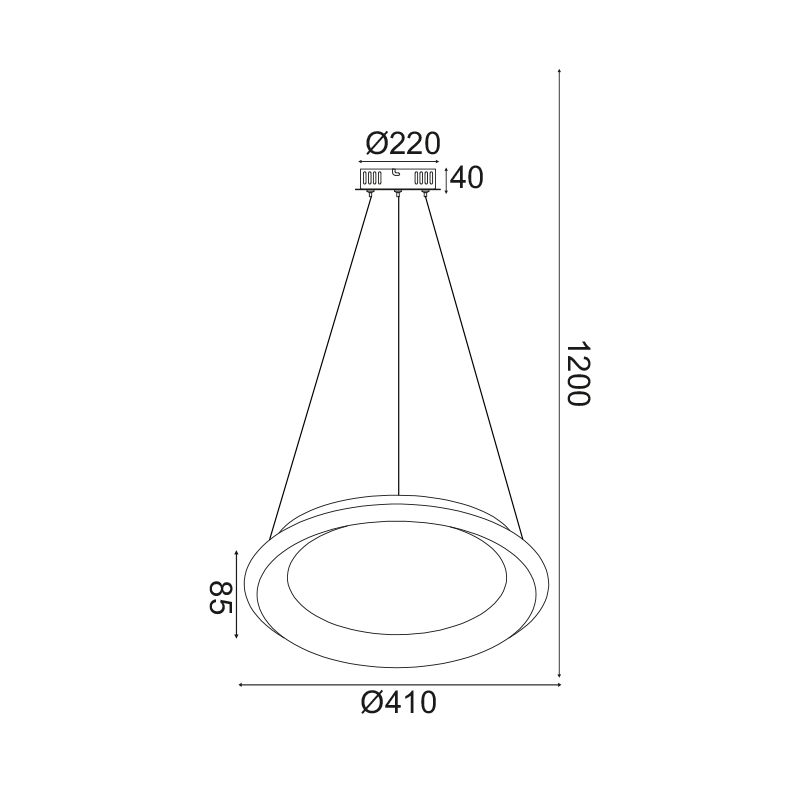 PENDANT LUMINAIRE LED 34W DIMMER 3000K 2330LM WHITE METAL D41XH120CM DIANA BR71LEDP41WHD PENDANT LUMINAIRE LED 34W DIMMER 3000K 2330LM WHITE METAL D41XH120CM DIANA BR71LEDP41WHD