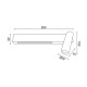 WALL LAMP LED 12W 3200K 980LM WHITE METAL 28Χ11Χ8CM SF2110LEDWH