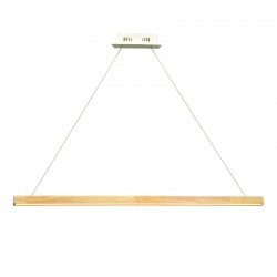 PENDANT LUMINAIRE LED 13W 3000K 1300LM CANDELA WOOD+WHITE METALIC 83,5X8XH100CM TNK299LED13P PENDANT LUMINAIRE LED 13W 3000K 1300LM CANDELA WOOD+WHITE METALIC 83,5X8XH100CM TNK299LED13P