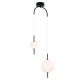 PENDANT LUMINAIRE LED 11W 3000K 1150LM AMELIA BLACK METALIC+WHITE GLASS D37XH120CM TNK323LED11P PENDANT LUMINAIRE LED 11W 3000K 1150LM AMELIA BLACK METALIC+WHITE GLASS D37XH120CM TNK323LED11P