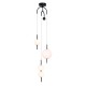 PENDANT LUMINAIRE LED 19W 3000K 1950LM AMELIA BLACK METALIC+WHITE GLASS D37XH150CM TNK323LED19P PENDANT LUMINAIRE LED 19W 3000K 1950LM AMELIA BLACK METALIC+WHITE GLASS D37XH150CM TNK323LED19P
