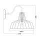 WALL LAMP METAL BLACK 1 Χ Ε27 D30CM BELL HADES KS1525W1BK