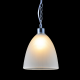 PENDANT 1XE37 WHITE STRIPED GLASS D20CM MANOLIA AD5001S