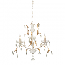 PENDANT 3XE14 METAL PATINΑ WHITE/BLACK+SHADE Φ68ΧΗ108CM SARDINIA DL9343PWG