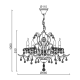 PENDANT 5XE14 METAL PATINΑ WHITE/BLACK+SHADE Φ68ΧΗ108CM SARDINIA DL9345PWG PENDANT 5XE14 METAL PATINΑ WHITE/BLACK+SHADE Φ68ΧΗ108CM SARDINIA DL9345PWG