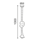 PENDANT 1XE27 METAL WHITE+ SINGLE BRAIDED ROPE Η100CM 50WR