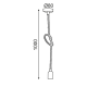 PENDANT 1XE27 BLACK METAL+DOUBLE BRAIDED ROPE Η100CM 40BRT PENDANT 1XE27 BLACK METAL+DOUBLE BRAIDED ROPE Η100CM 40BRT