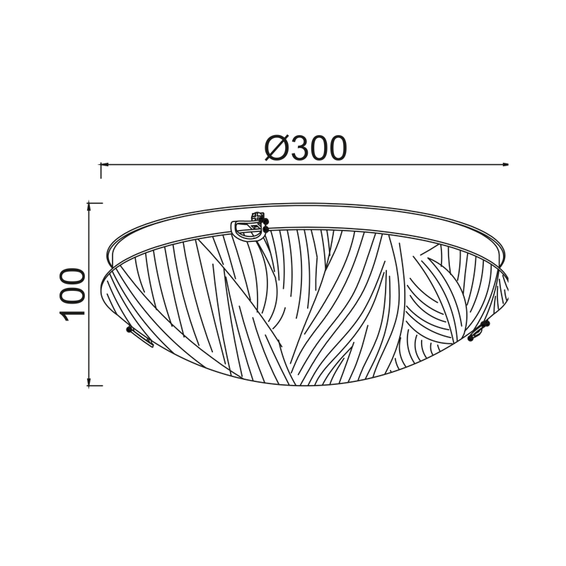 WALL MOUNTED/CEILING 2XE27 CRYSTAL GLASS+METAL Φ30ΧΗ10CM FORCE DL08130