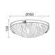 WALL MOUNTED/CEILING 2XE27 CRYSTAL GLASS+METAL Φ30ΧΗ10CM FORCE DL08130