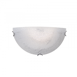 WALL MOUNTED 1XE27 CRYSTAL GLASS+METAL 30Χ15ΧΗ10CM FORCE DL081302