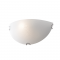 WALL MOUNTED 1XE27 WHITE GLASS MOTIVE+METAL 30Χ15Χ10CM SCILLA DL08302