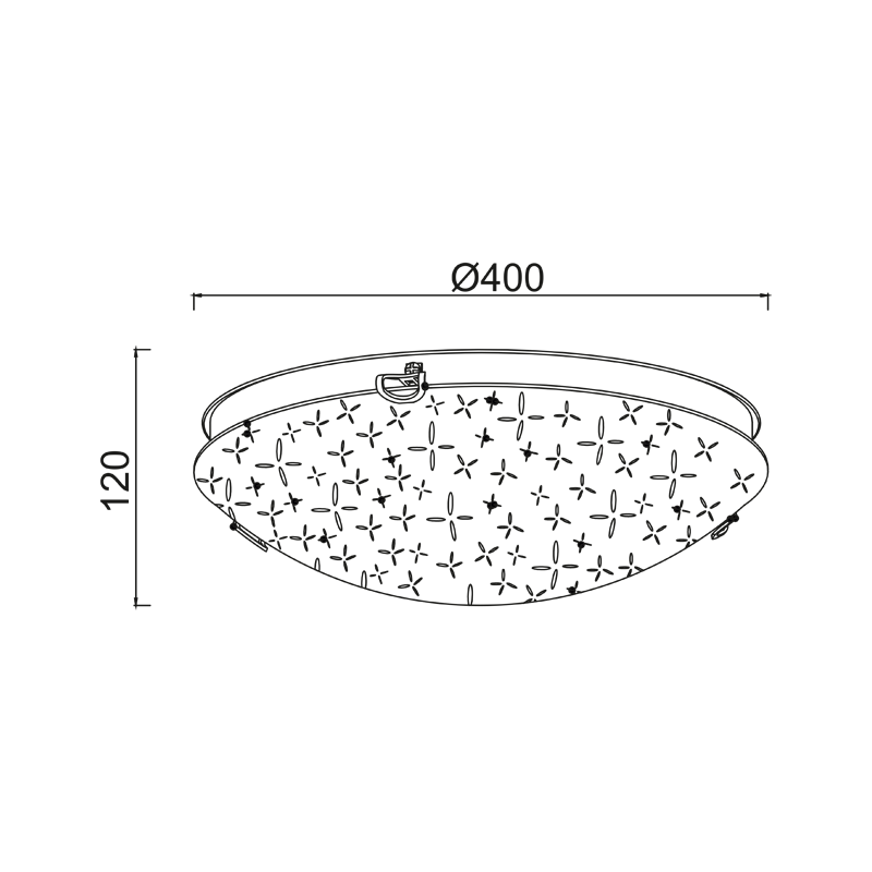 WALL MOUNTED/CEILING 3XE27 WHITE GLASS MOTIVE+METAL Φ40ΧΗ12CM SCILLA DL0840 WALL MOUNTED/CEILING 3XE27 WHITE GLASS MOTIVE+METAL Φ40ΧΗ12CM SCILLA DL0840