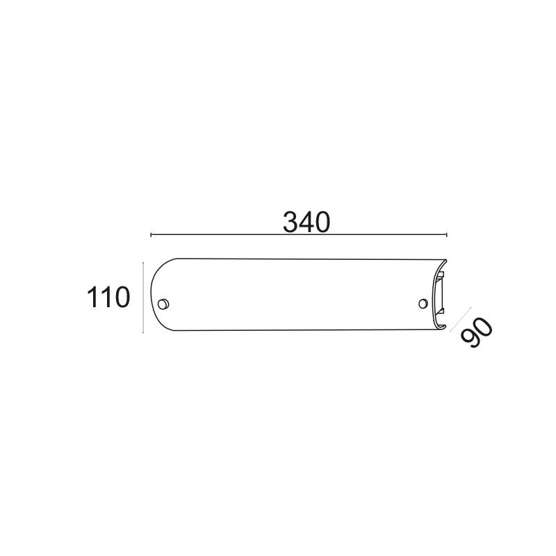 WALL LAMP 2X40W E14 11X9X35cm MAN DL112B1