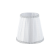 SHADE WHITE WITH ZIRCON PIPING AND BASE FOR E14 DL761SHE14 SHADE WHITE WITH ZIRCON PIPING AND BASE FOR E14 DL761SHE14