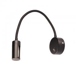 WALL LAMP LED 3W BLACK 3200Κ 210LM 8X4X44CM PIPER SF126LEDSB