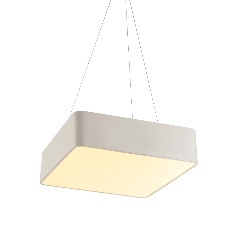 PENDANT LUMINAIRE LED 40W 3200LM 3000K WHITE METAL 48X48XH140CM EMERY V28LEDP48WH PENDANT LUMINAIRE LED 40W 3200LM 3000K WHITE METAL 48X48XH140CM EMERY V28LEDP48WH