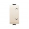 P-BUTTON 1M 1P NO+NO 10A INTERLOCK IVORY 331GW11140