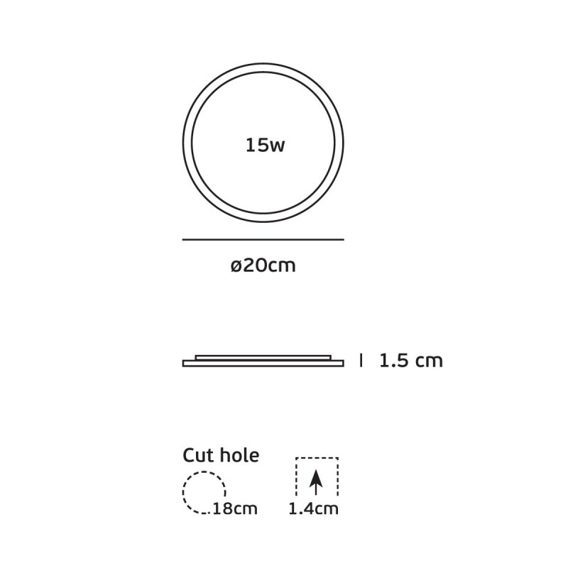 LED ПАНЕЛ VK 64173-054123 18W 4000K